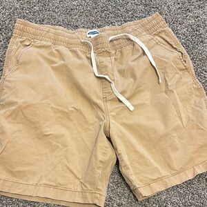 Men’s Tan Drawstring Shorts